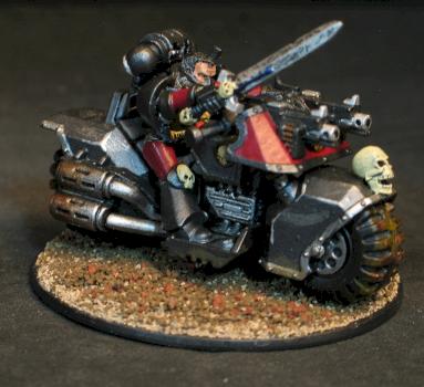 space marine captain on bike by Jodokast