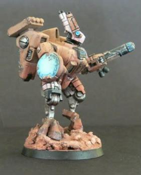 Tau Shas'O Battlesuit Commander by EricDotCom