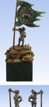 Goblin Standard Bearer by Smok by WhiteRavenFactory