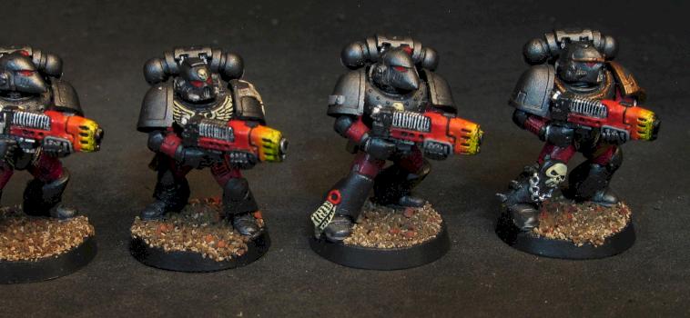 space marines, plasma guns by Jodokast