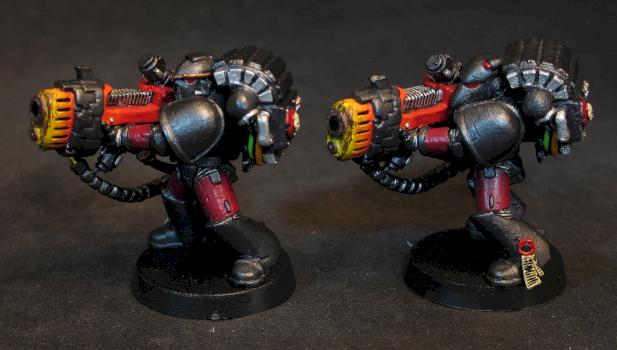 space marines with plasma cannons by Jodokast