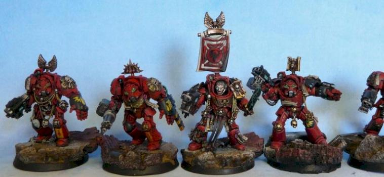Blood Angels terminator squad 1 by RAFF