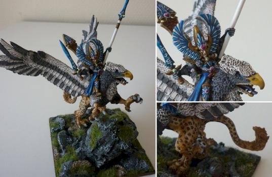 High Elf Eltharion on Stormwing Hero/Lord on Griffon by Hunterofevil