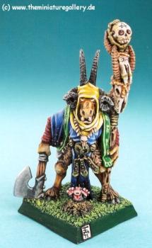 Games Workshop, Beastman shaman, the mole was sculpted with greenstuff by brushguy