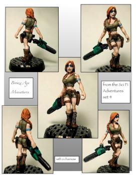 lady with a chainsaw by ALizardInCrimson
