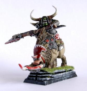 Ork Warbos on Boar by grahnar