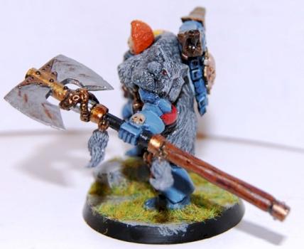 Krom Dragonblaze Space Wolf Great Company Lord Axe Arm view by Korloth Darkwolf