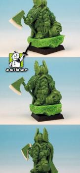 28mm scale Dwarf Lord Greenstuff Sculpture by Scibor