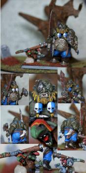 ogre kingdoms bull w gnoblar by friedensbringer