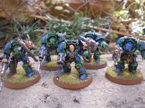 Alpha Legion terminator squad by beatsy