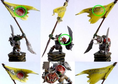 Orc Army Standard Bearer by grahnar
