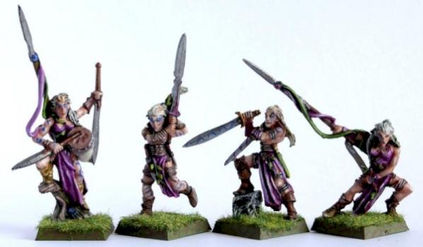 Wood Elves WarDancers by grahnar