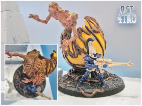 Eldar / Tyranid - Easter Diorama by ace198