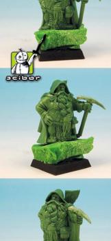 28mm scale Dwarf Miner Greenstuff Sculpture by Scibor