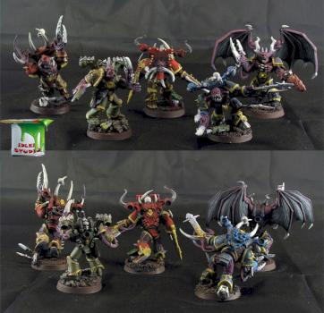 Another five possessed chaos space marines by Idler studio
