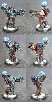 Painted Warhammer 40K Games Day Space Marine glowing by Blasfemos Shop