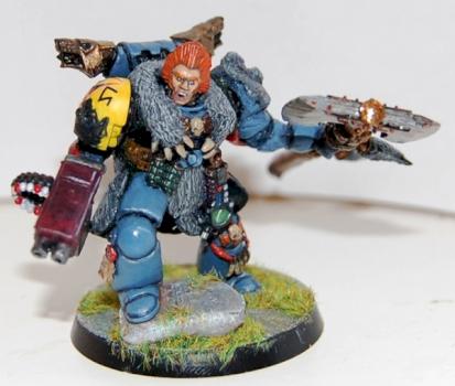 Krom Dragonblaze Space Wolf Great Company Lord by Korloth Darkwolf