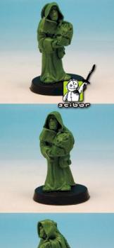 28mm Techno Servant with Helmet Greenstuff Sculpture by Scibor
