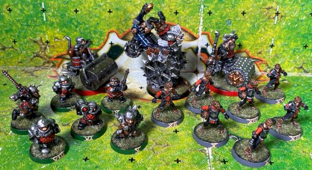 Chaos Dwarf Team Blood Bowl by Slup