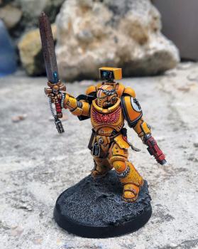 Imperial Fist Primaris Lieutenant by CerberusXt