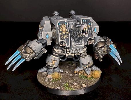 Space Wolves Murderfang Dreadnought by kaiserdean