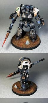 Black Templars Contemptor Dreadnought by TheBirdsAreBlack