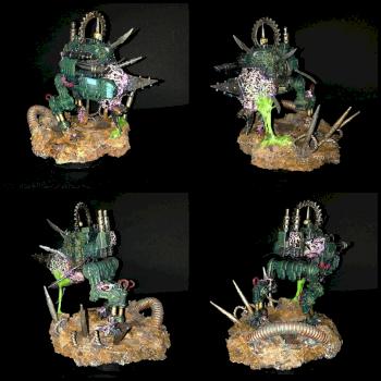 Grimdark Death Guard Nurgle Traitor Guard Sentinel Daemon Conversion by Mandrake_Studio