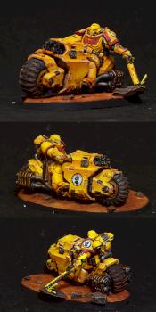 Imperial Fist Primaris Outrider by theromko