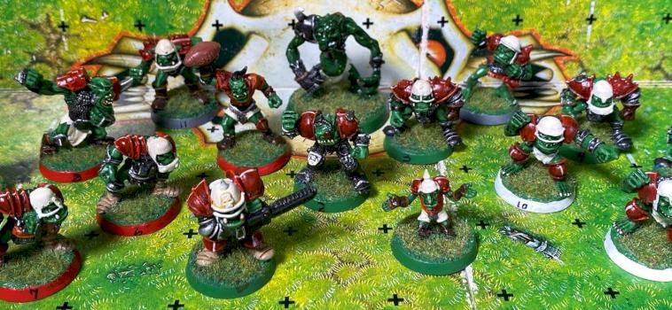 Orc Team Blood Bowl by Slup