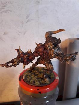 Minotaur Zombicide Black Plague Back by Carpet