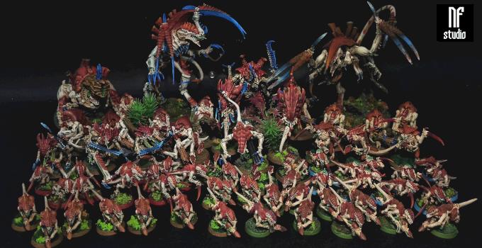 Tyranid Army Hive Guard Termagants Dimachaeron by NeonForgeStudio