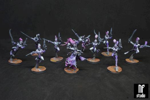 Harlequin Troupe Player Shadowseer by NeonForgeStudio