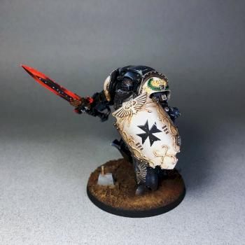 Black Templars Contemptor-Galatus Dreadnought by TheBirdsAreBlack