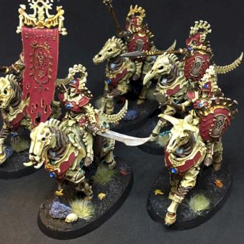 KAVALOS DEATHRIDERS OSSIARCH BONEREAPERS PAINTED WARHAMMER AOS by juanlurockerman