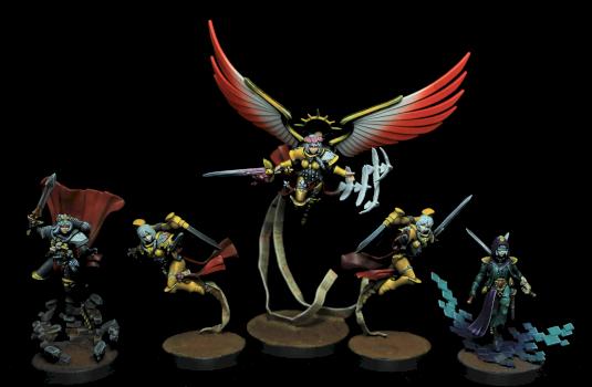Celestine, The living Saint and bodyguards by Guaboa