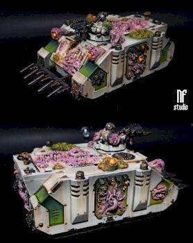 Death Guard Chaos Rhino by NeonForgeStudio