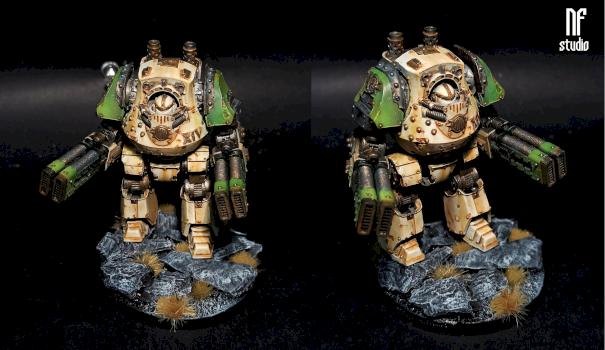Death Guard Contemptor Dreadnought by NeonForgeStudio