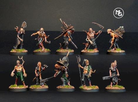 Deadwalker Zombies painted Soulblight Gravelords AOS by slawek