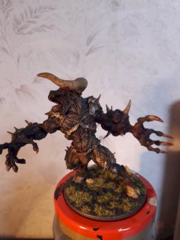 Minotaur Zombicide Black Plague Front by Carpet