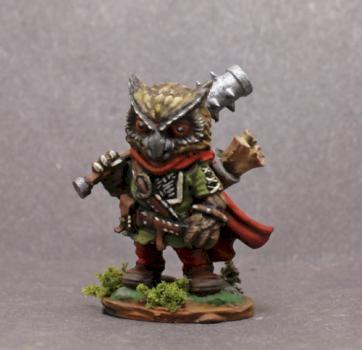 Dark Sword Owl Cleric with Mace by superbug983