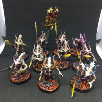 10X BLOODLETTERS PAINTED BLADES OF KHORNE WARHAMMER AOS by juanlurockerman