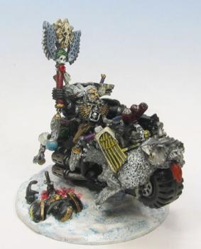 Wolf Priest Odin on Bike by Frostspirit