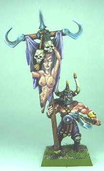 Chaos Army Standard Bearer by golgfag
