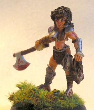 Nyree, Female Pit Fighter (Reaper 28mm) by Krodar