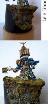 Ultramarine Librarian (little diorama) by lele tranquillity