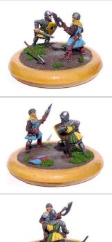 Medieval Warriors mini diorama by Bodrius