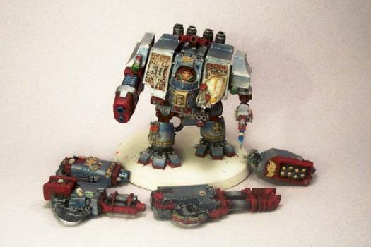 Forge World Warhammer 40k Grey Knight Dreadnought by CM Miniatures