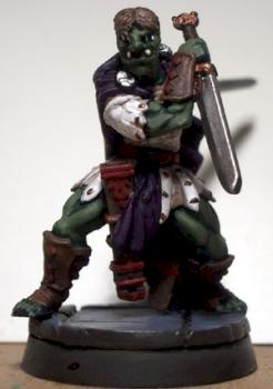 Galatius Aquatinus, half orc for D&D by gwmadman