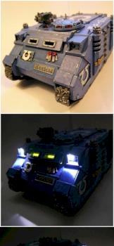 Space Marine: Rino 'Nuntius' Ultramarines of the day and night by bonecamp1779