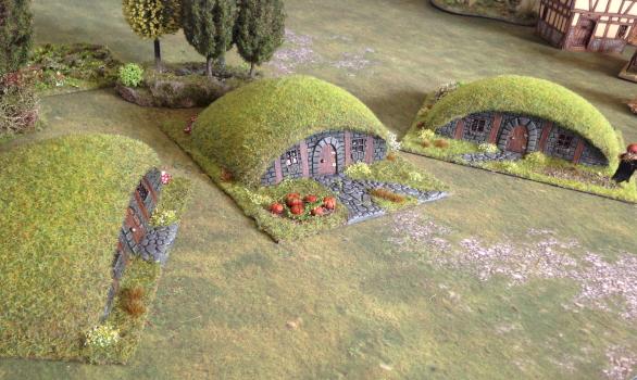 Halfling settlement by Rhordianstealer